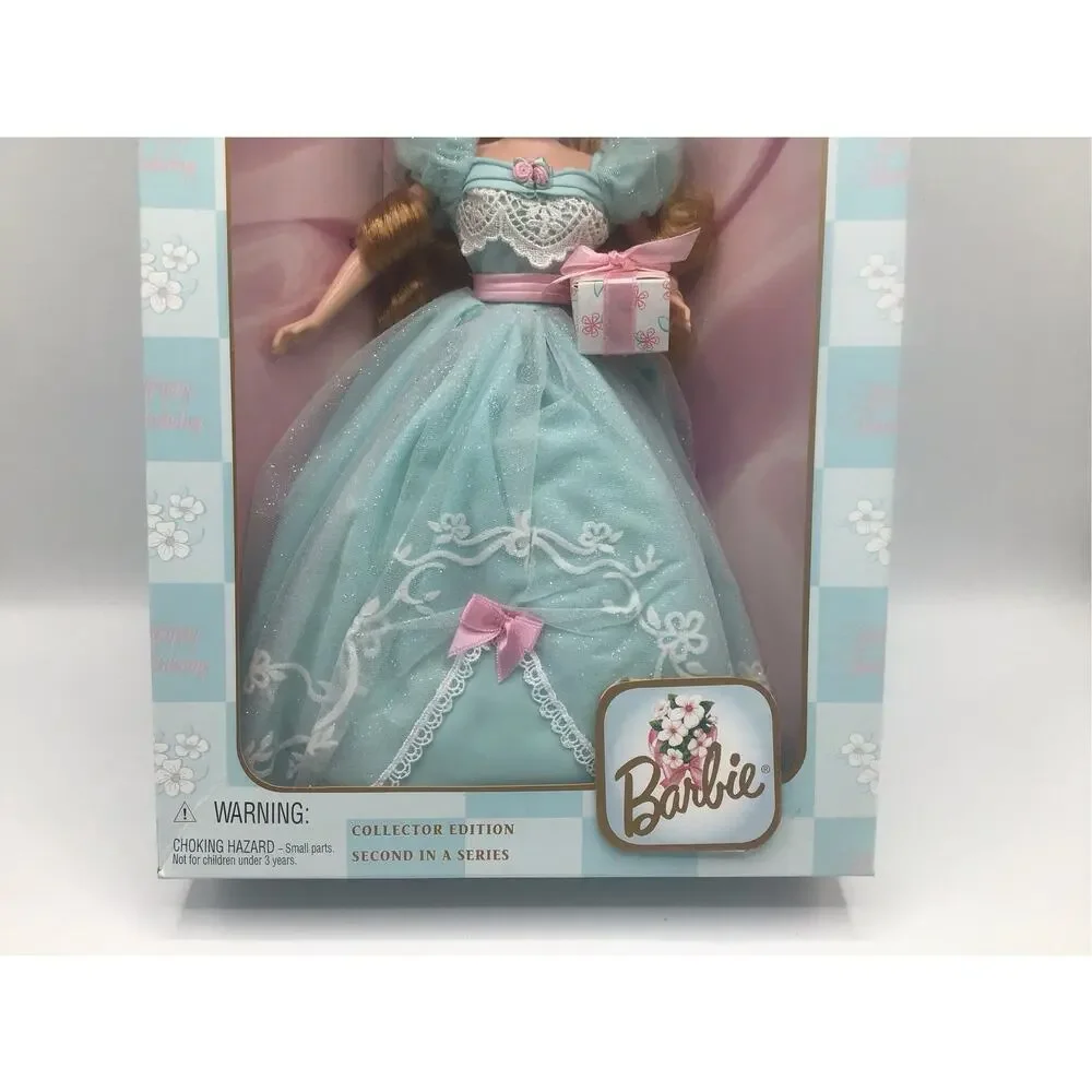 Vtg 1999 Birthday Wishes Barbie Doll 2nd Series Blue Gown Mattel 24867 NRFB